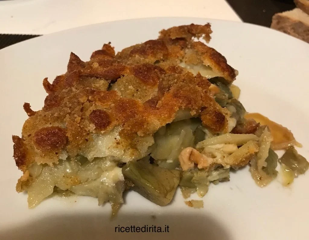 Sformato di carciofi e patate