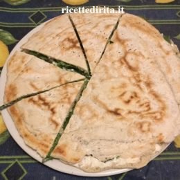 focaccia stracchino e rucola