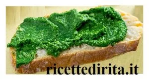 Crostini con spinaci