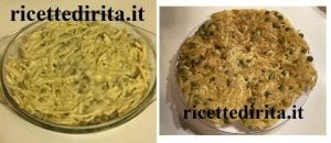 Tortino di pasta e piselli