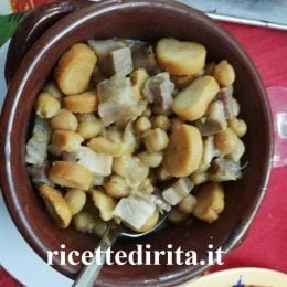 Ceci con guanciale