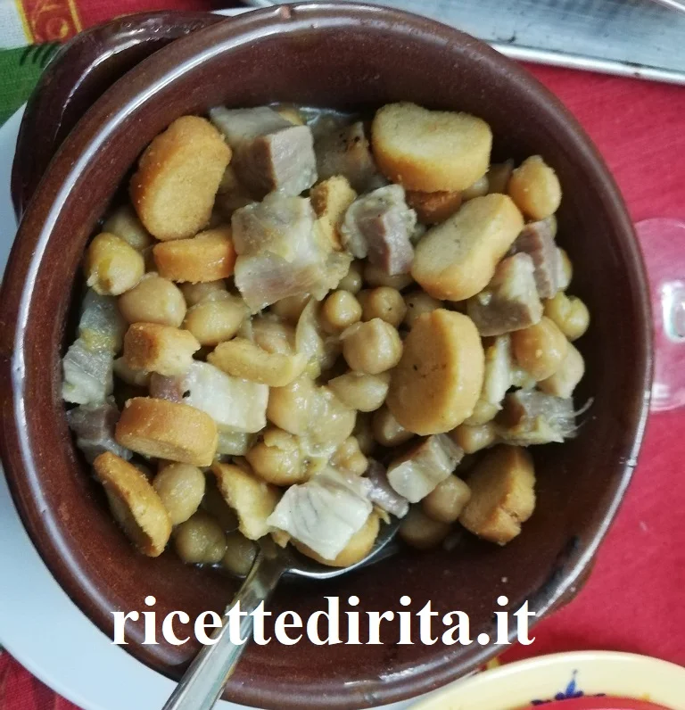 Ceci con guanciale