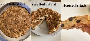 Dessert mele e mirtilli