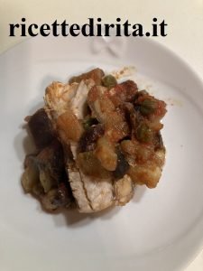 Palamita con melanzane