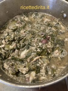 Riso con sgombro e scarola