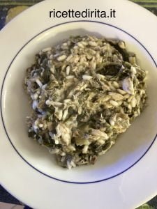 Riso con sgombro e scarola