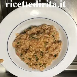 Risotto zucchine e gamberetti
