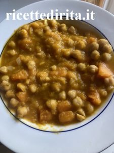 Zucca con ceci