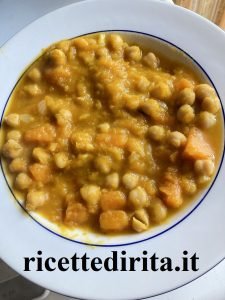Zucca con ceci
