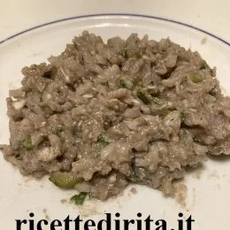 Riso viola con alici