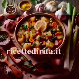 Minestrone con gremolata