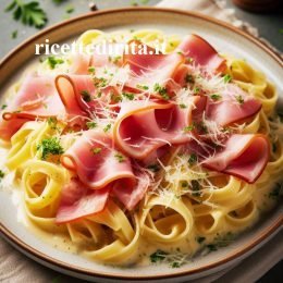 Tagliatelle con Prosciutto crudo