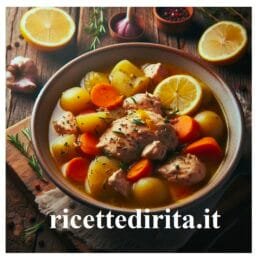 Spezzatino di pollo al limone