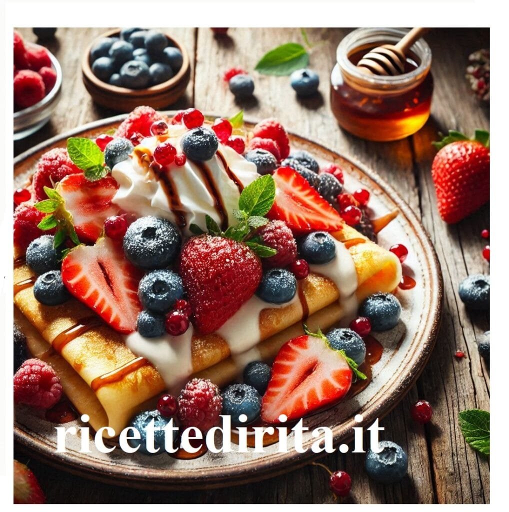Crespelle con frutti di bosco