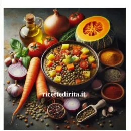 Zuppa di lenticchie e verdure
