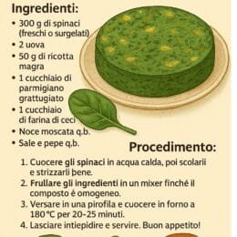 Tortino di spinaci light