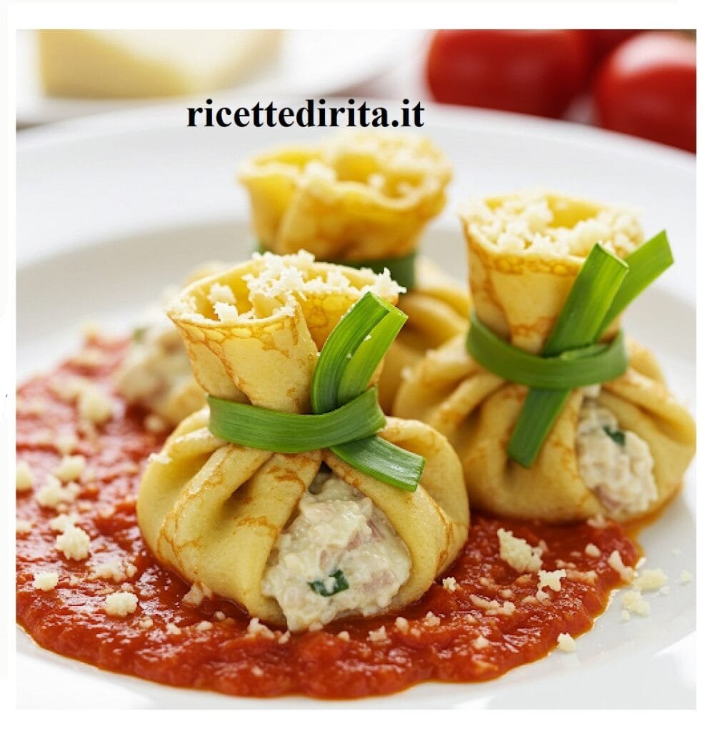 Fagottini con ragù bianco